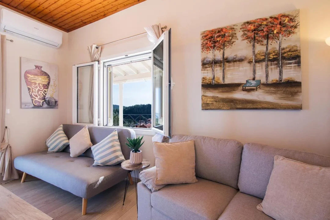 Terrace with champagne